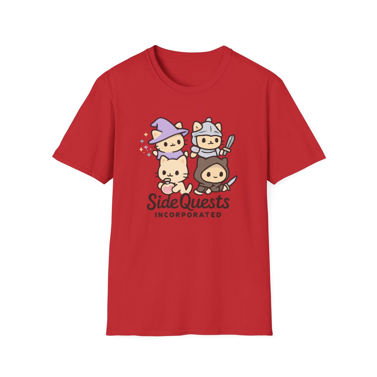 Cute Side Quests cat T-shirt