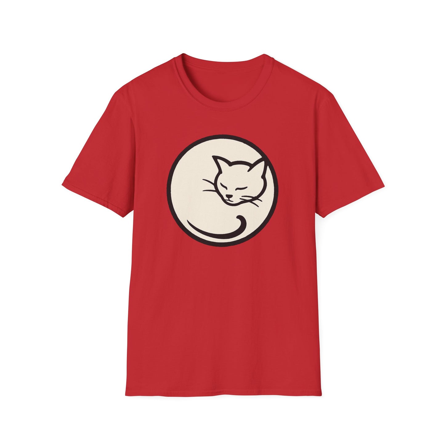 Curled Cat cat T-shirt