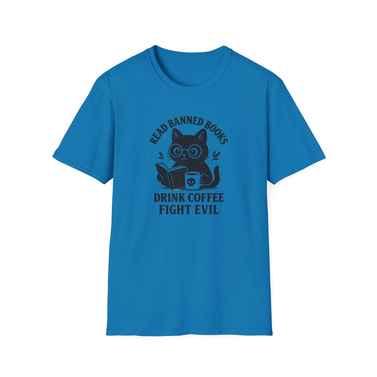Read banned books cat T-shirt