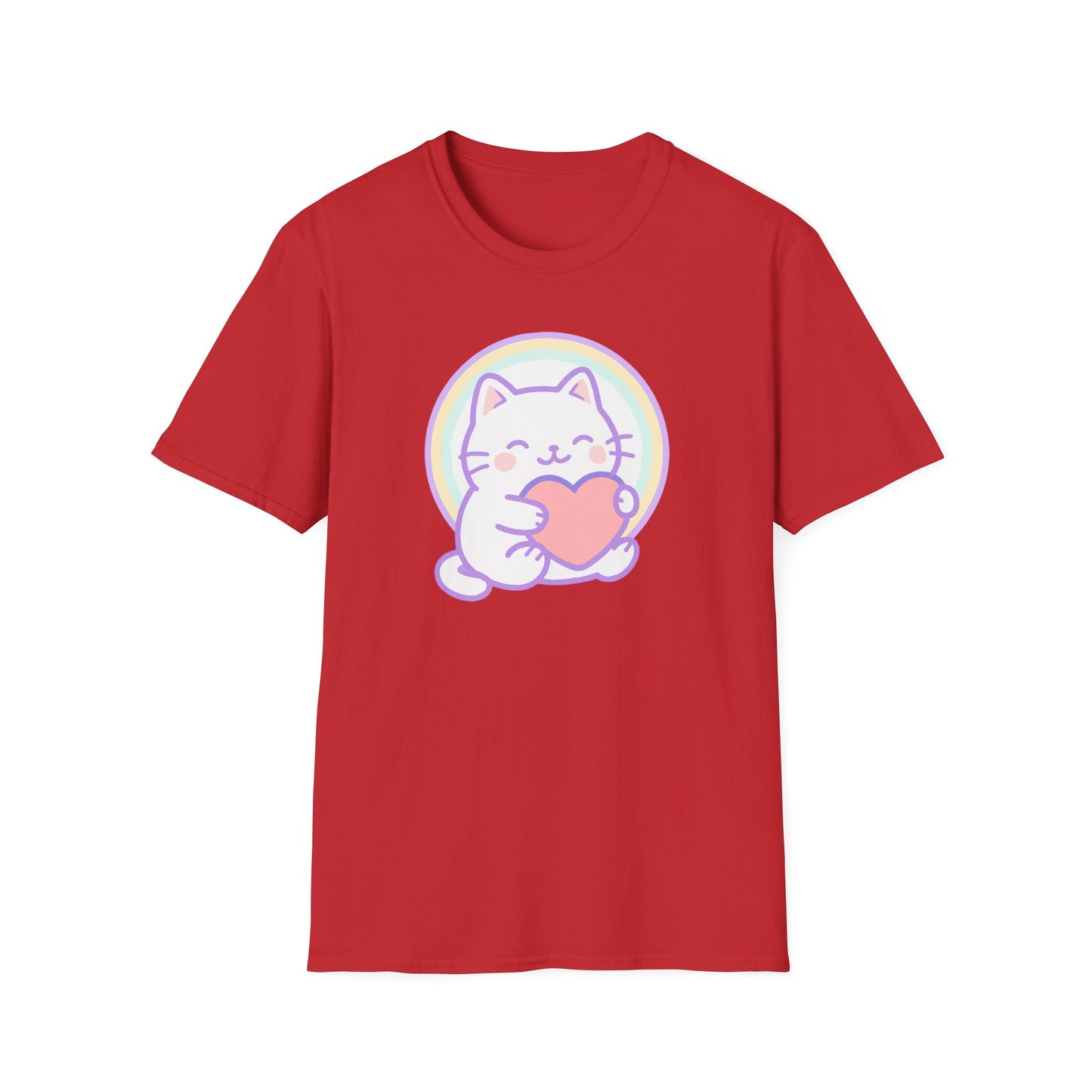 Cute heart cat T-shirt