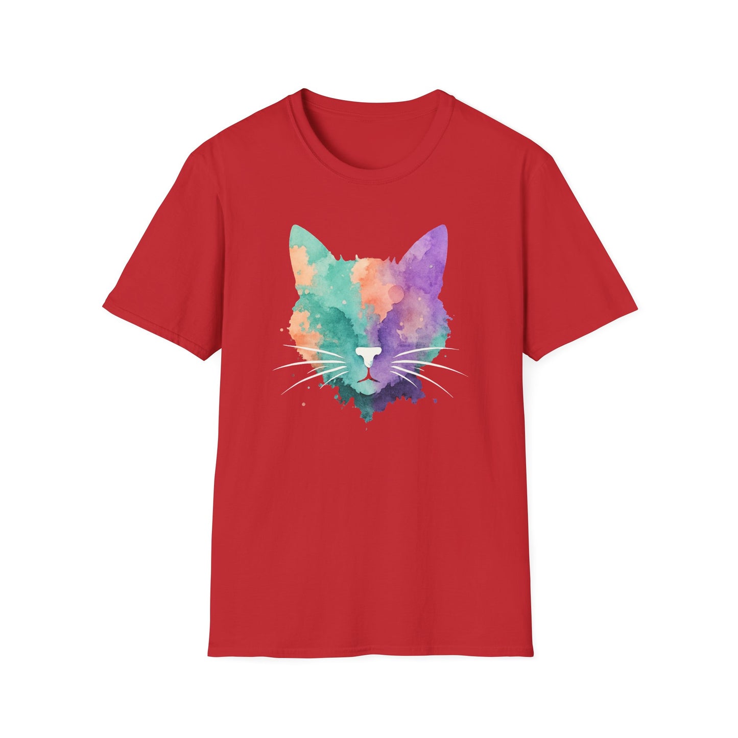Watercolor cat T-shirt