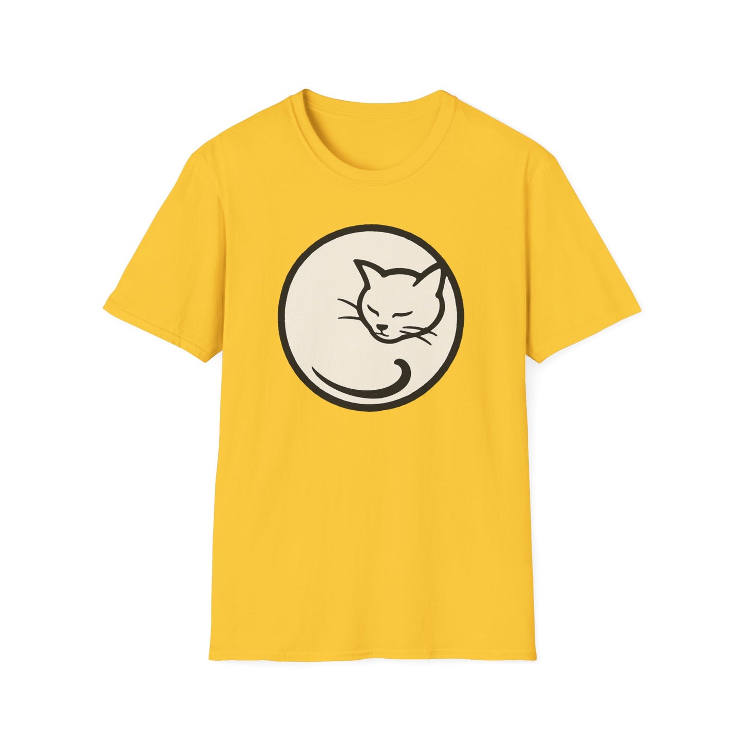 Curled Cat cat T-shirt