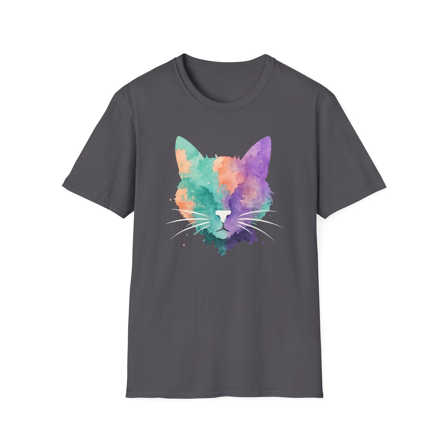Watercolor cat T-shirt