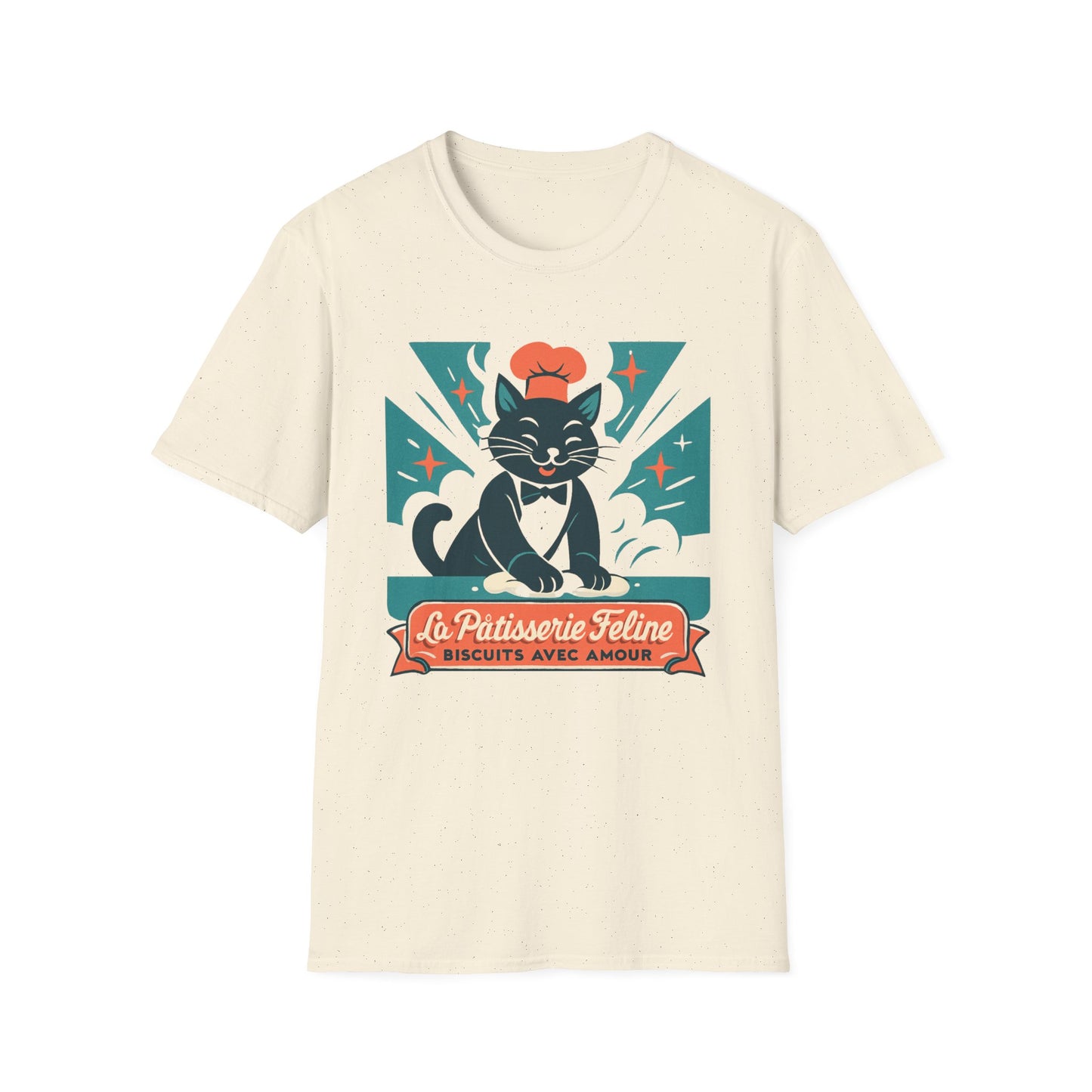 Biscuit making French cat T-shirt