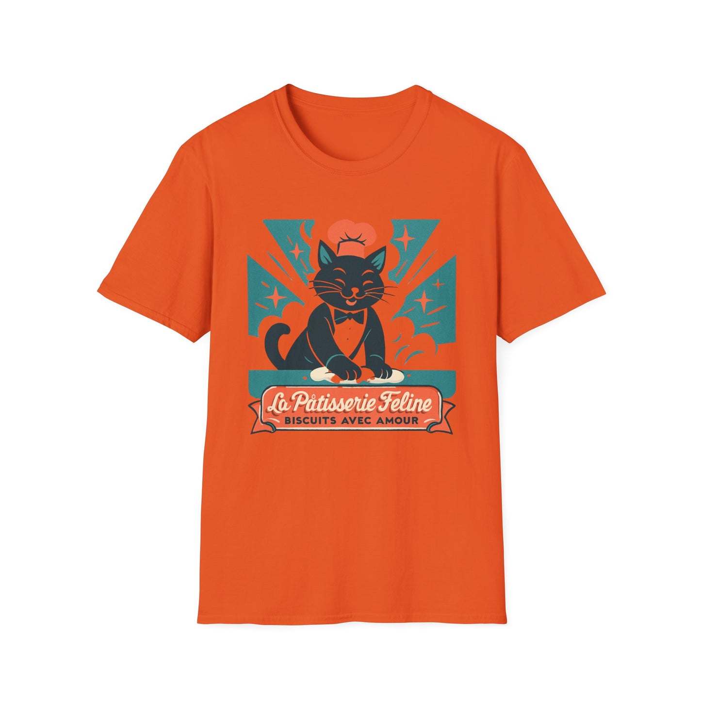 Biscuit making French cat T-shirt