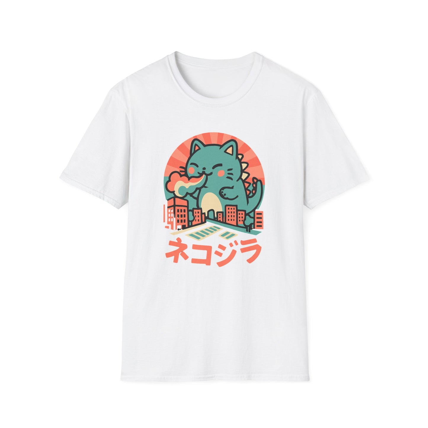 Cute Kaiju cat T-shirt