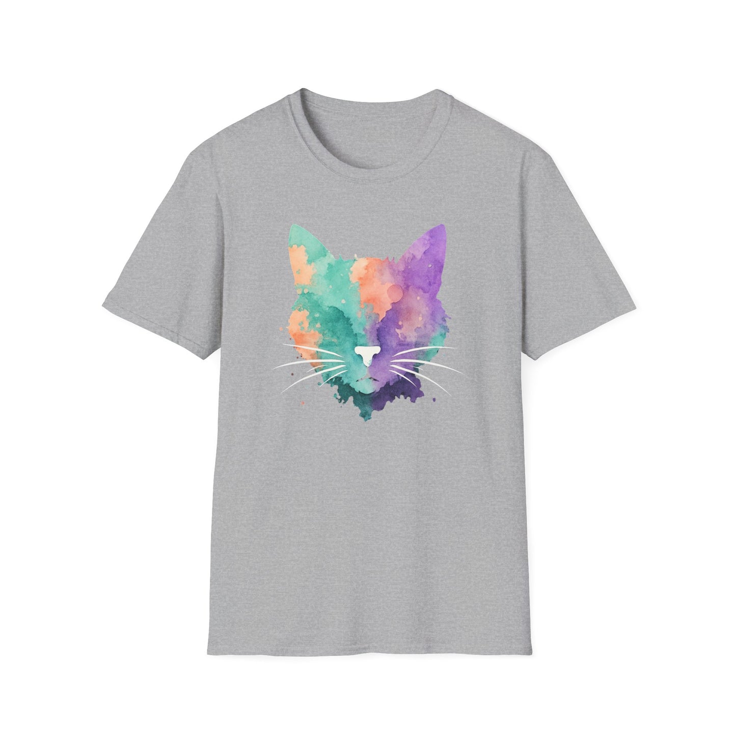 Watercolor cat T-shirt