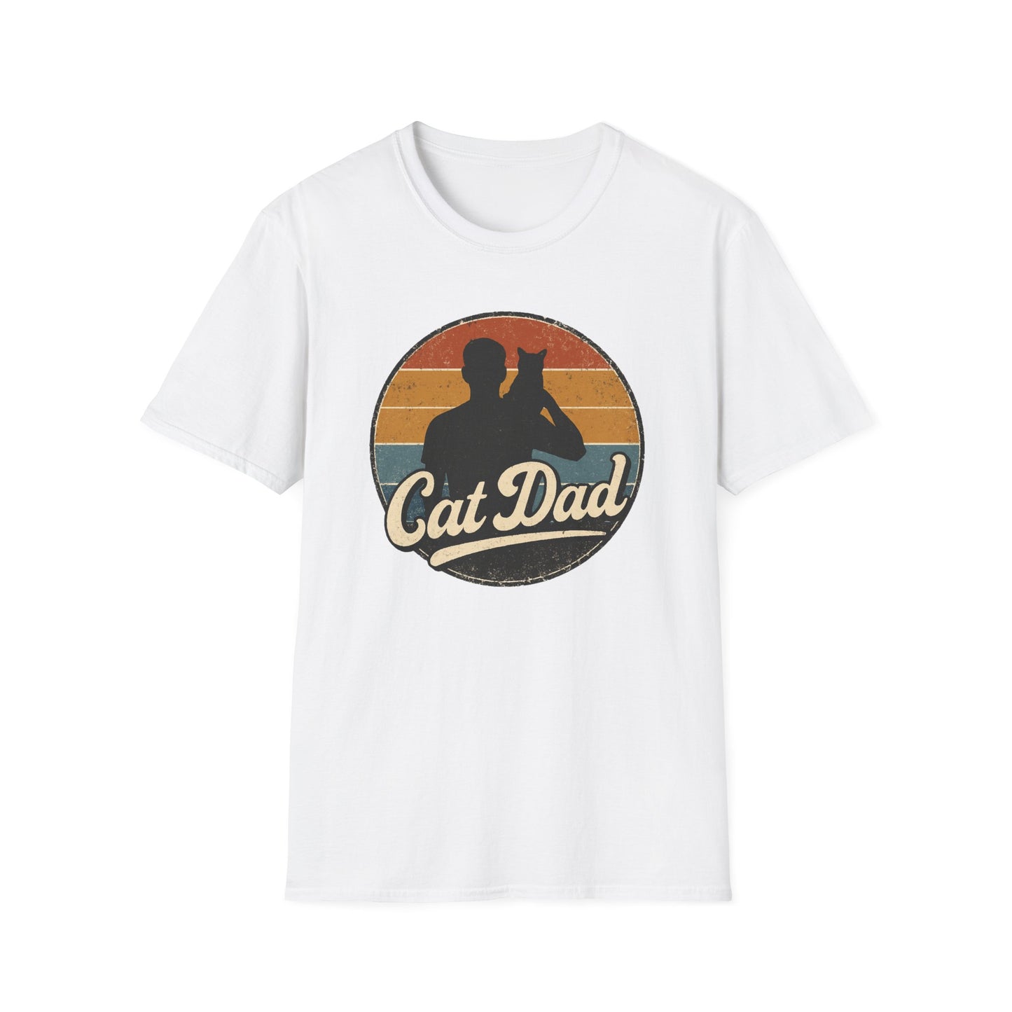 Retro Cat Dad 2 cat T-shirt
