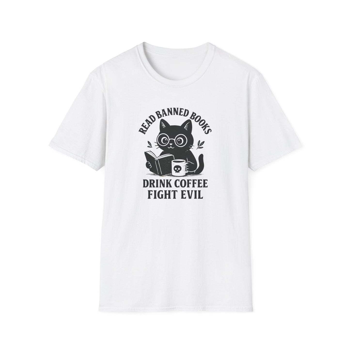 Read banned books cat T-shirt