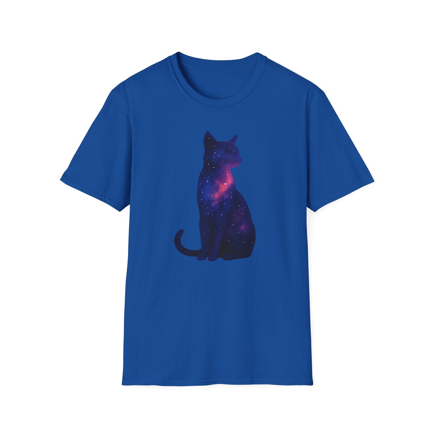 Milky way silhouette cat T-shirt