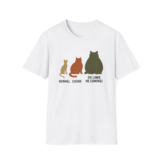 Cat sizes T-shirt cat