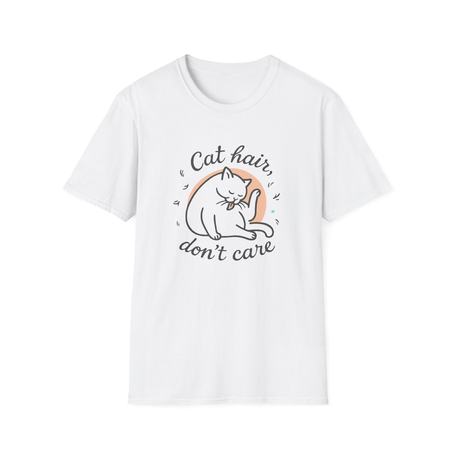 Cat Hair, Don't Care cat T-shirt