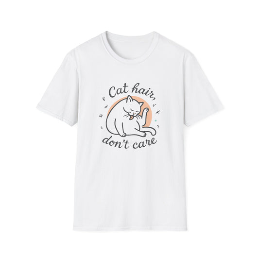 Cat Hair, Don't Care cat T-shirt