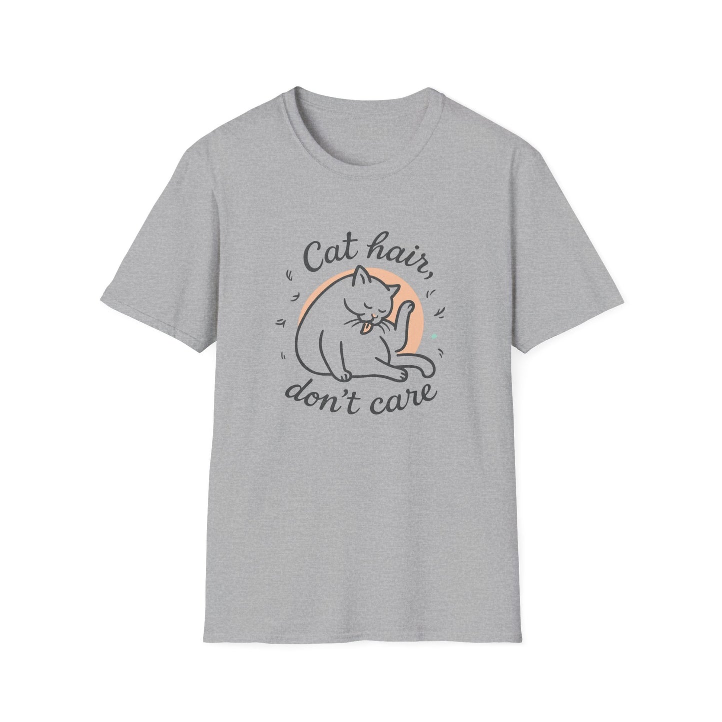 Cat Hair, Don't Care cat T-shirt
