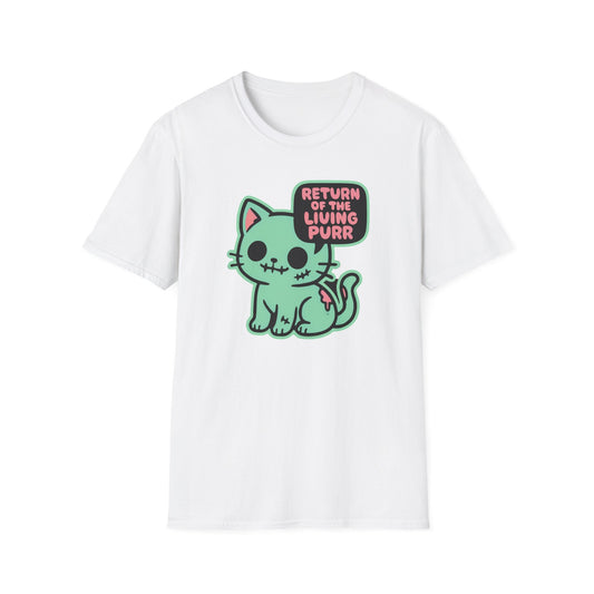 Return of the Living Purr cat T-shirt