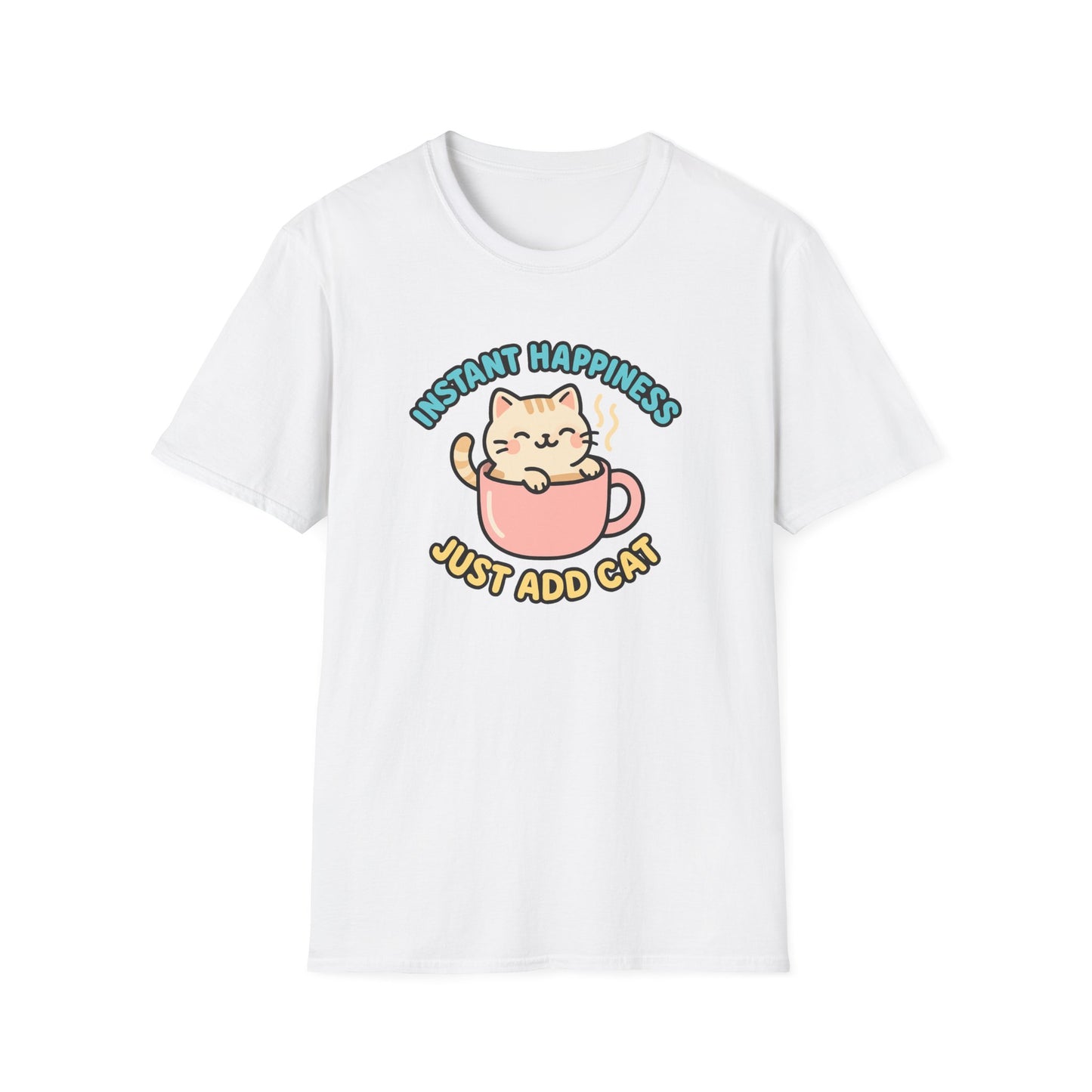 Instant happiness cat T-shirt