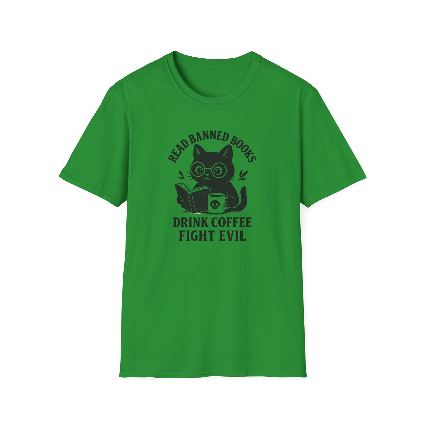 Read banned books cat T-shirt