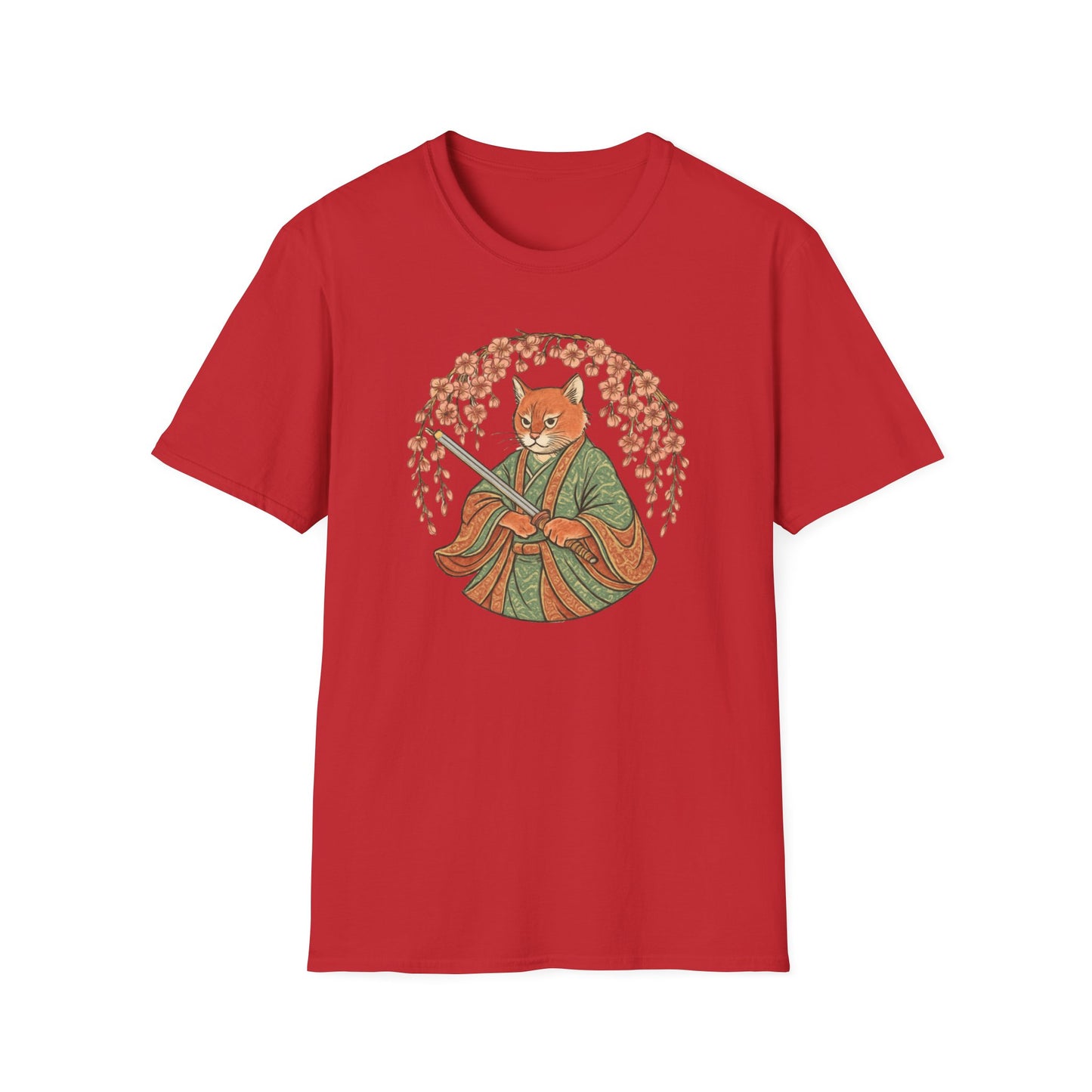 Bushido cat samurai cat T-shirt