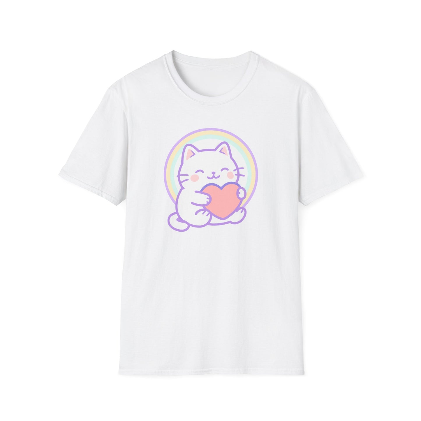 Cute heart cat T-shirt