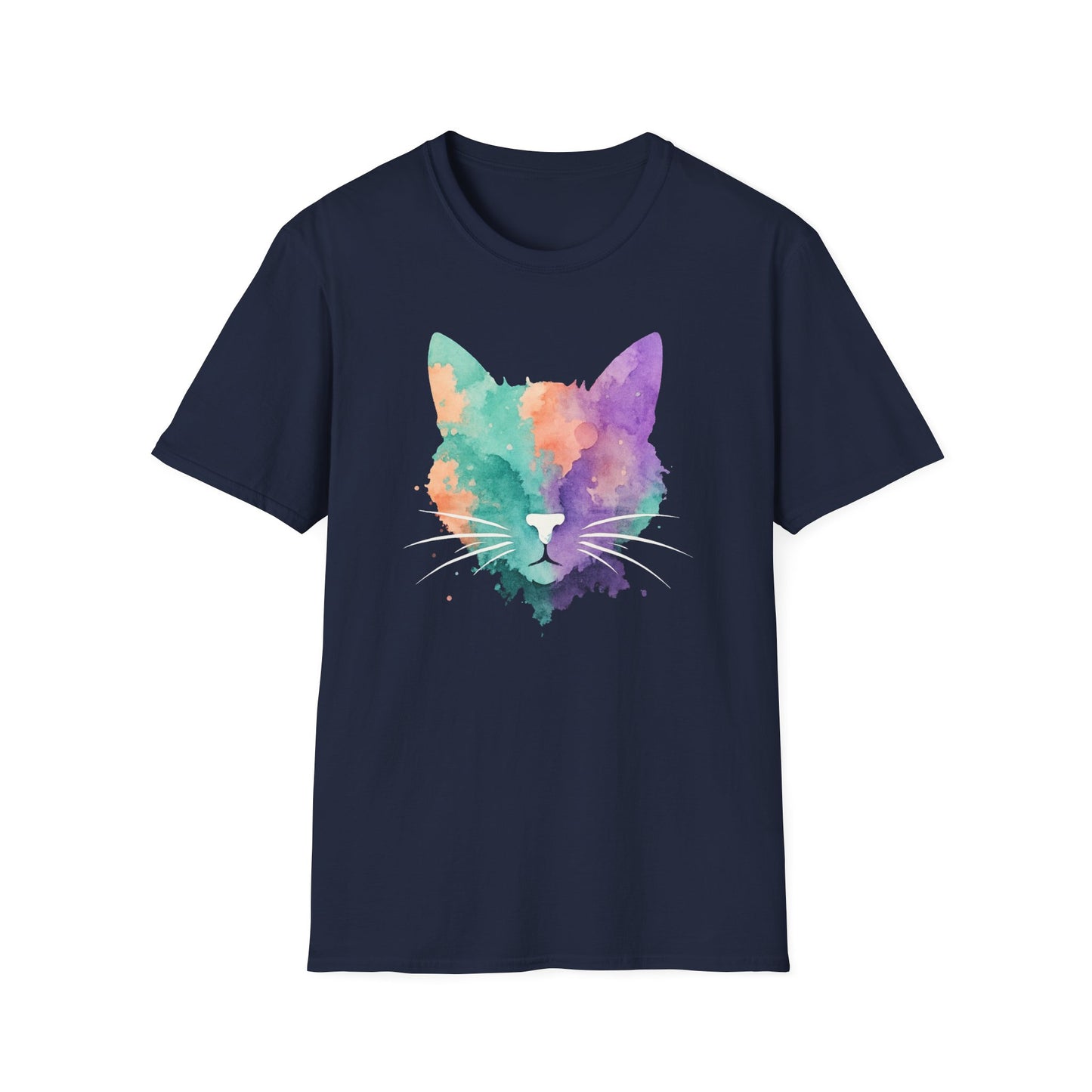 Watercolor cat T-shirt