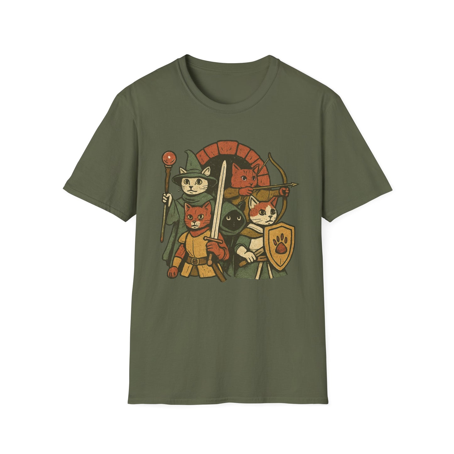 Cat DnD party cat T-shirt