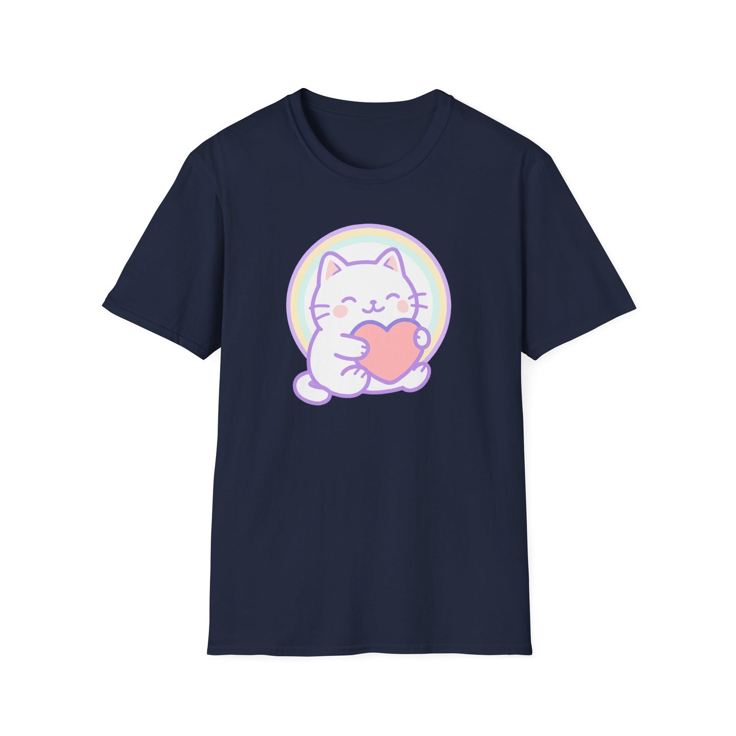 Cute heart cat T-shirt