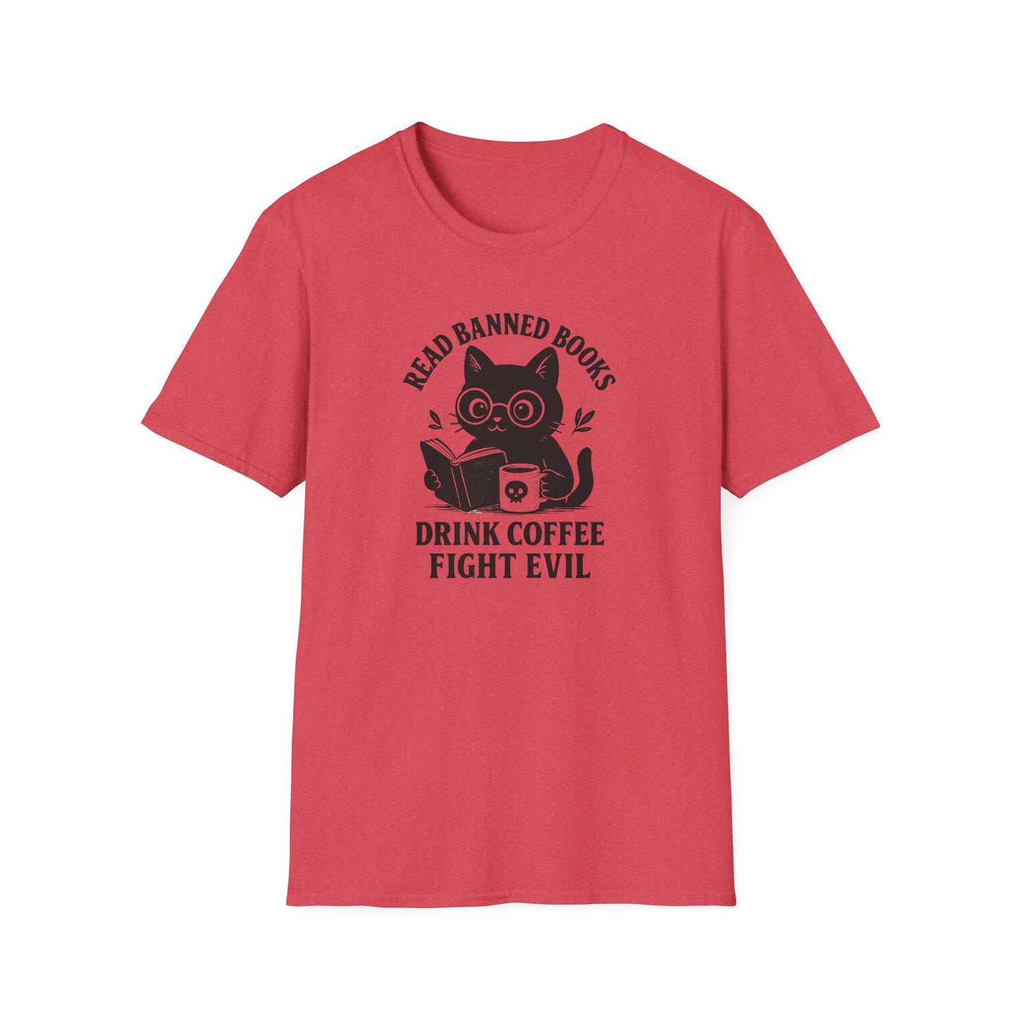 Read banned books cat T-shirt