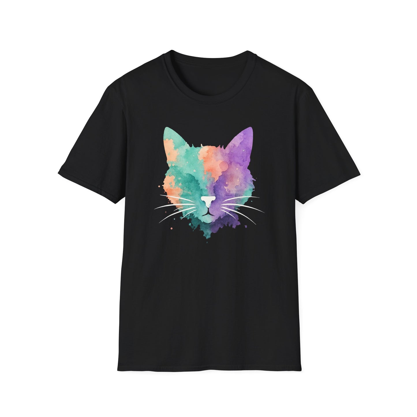 Watercolor cat T-shirt