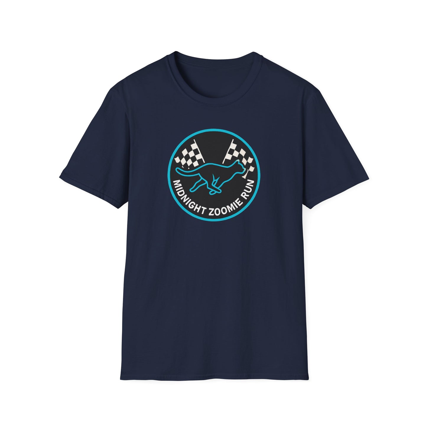Midnight zoomie run 2 cat T-shirt
