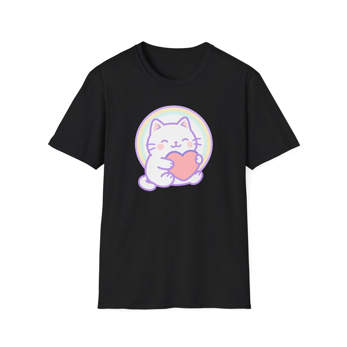 Cute heart cat T-shirt