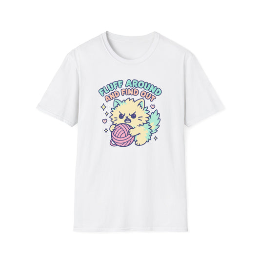 Cute Fluff Around cat T-shirt