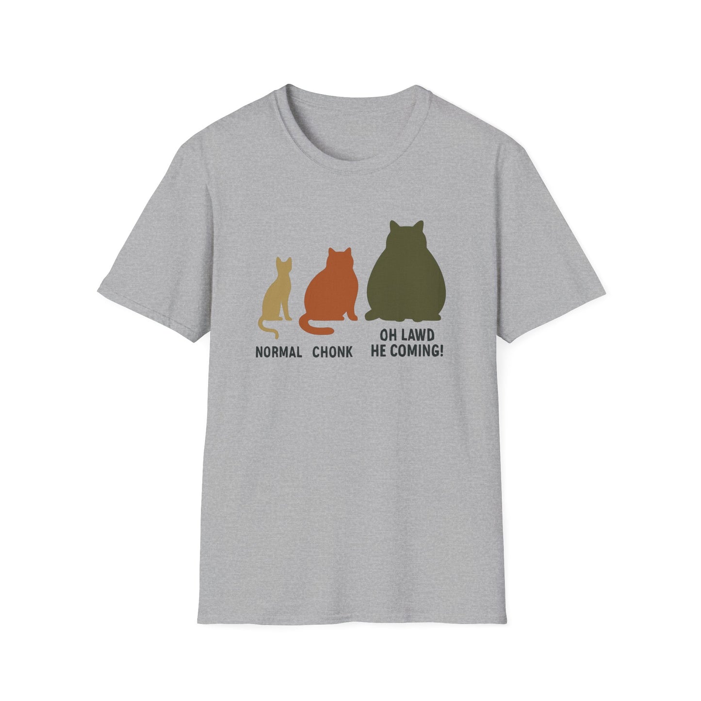 Cat sizes T-shirt cat