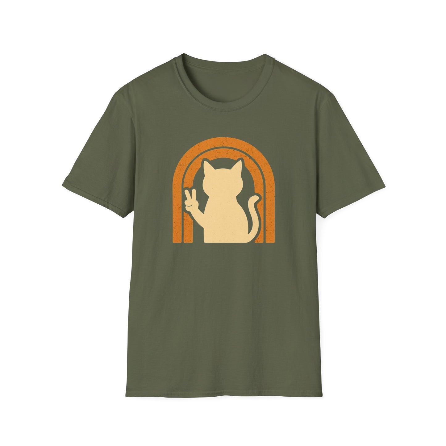 Peace cat T-shirt