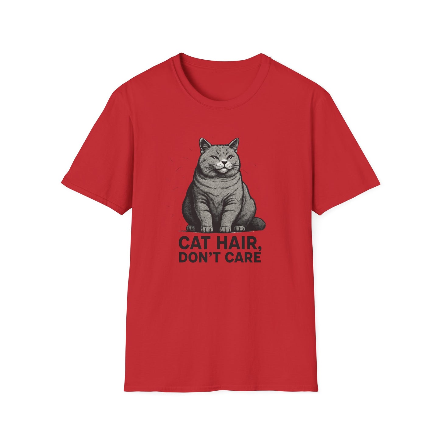 Cat Hair, Don't Care 2 cat T-shirt
