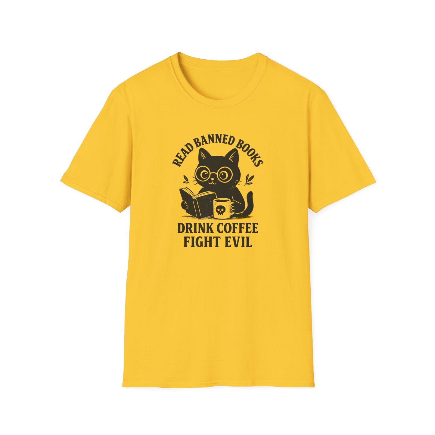 Read banned books cat T-shirt