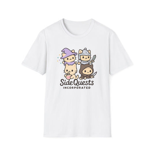 Cute Side Quests cat T-shirt