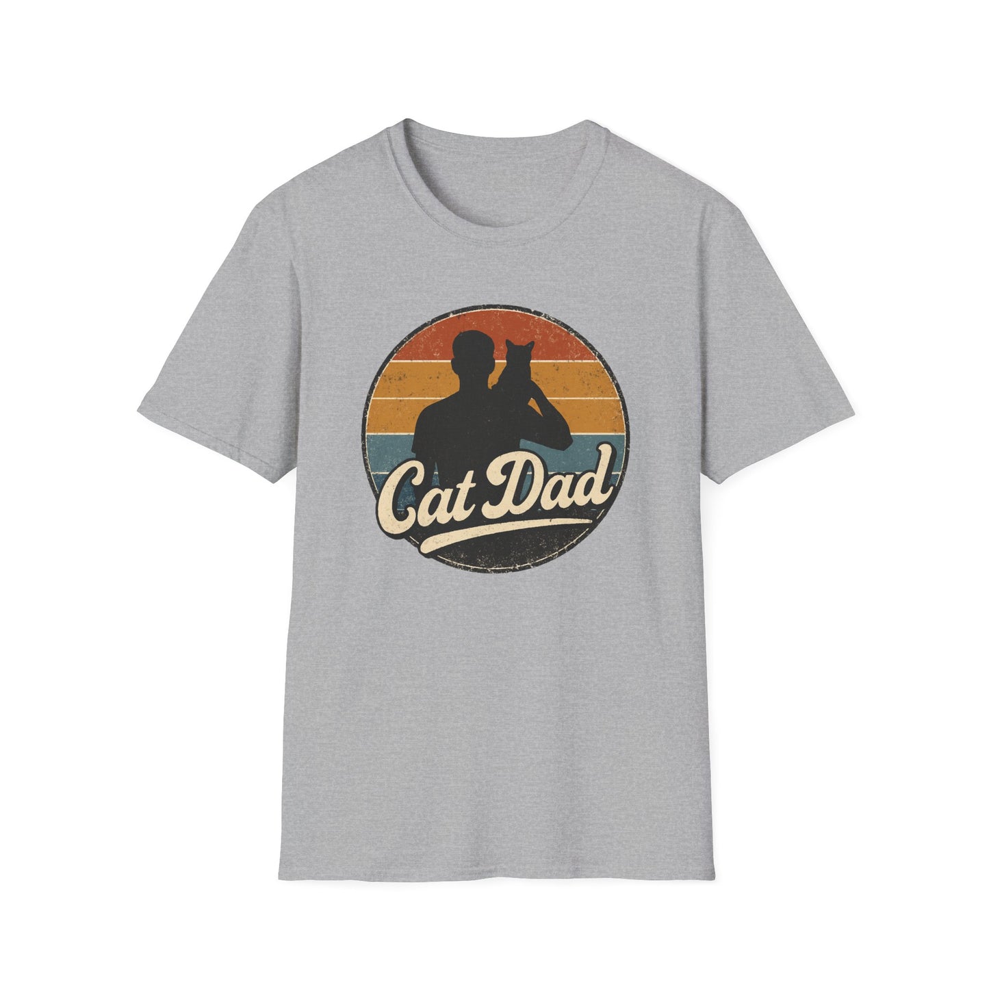 Retro Cat Dad 2 cat T-shirt