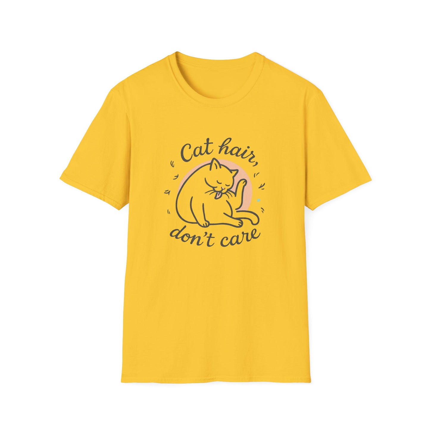 Cat Hair, Don't Care cat T-shirt