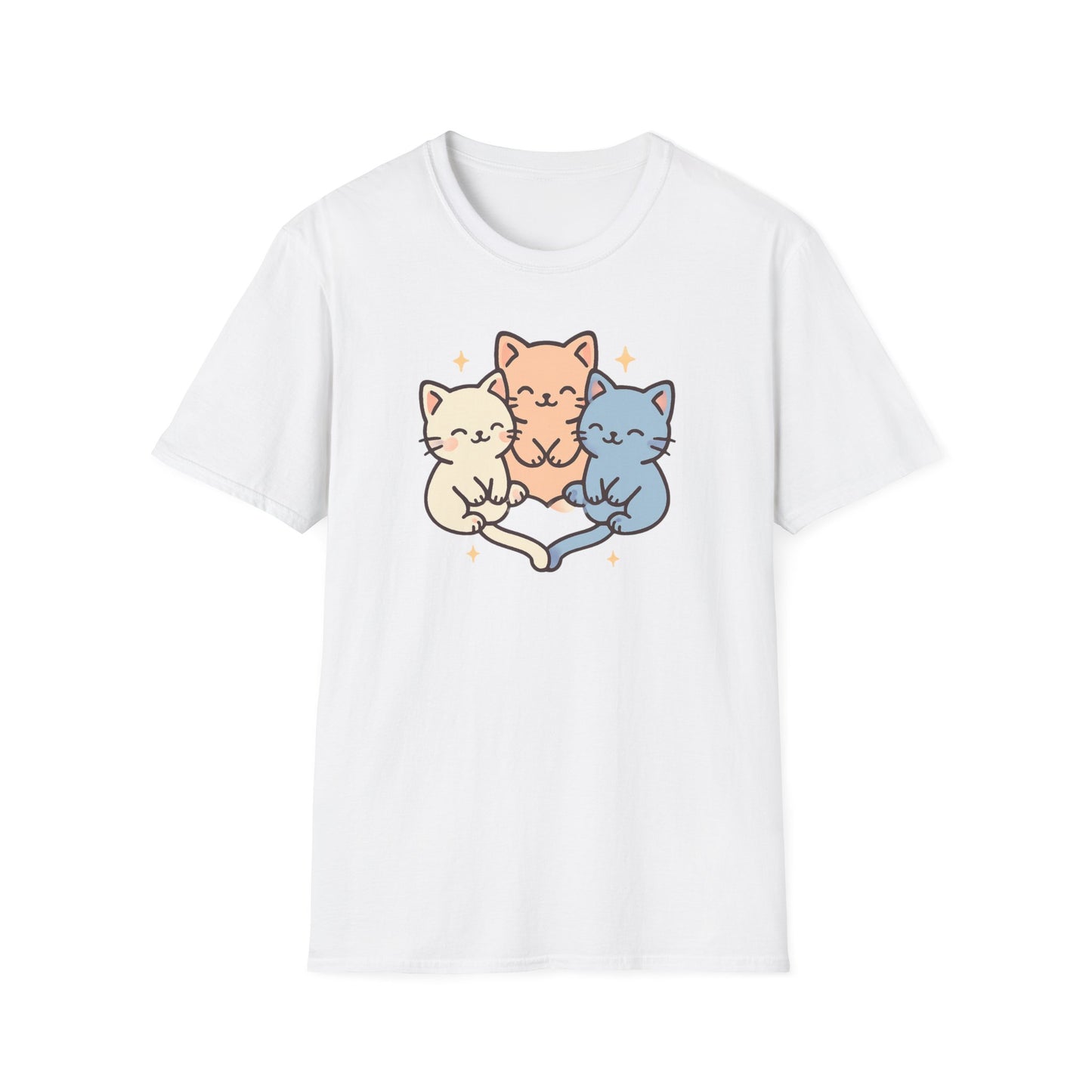 Cute cat tail heart cat T-shirt