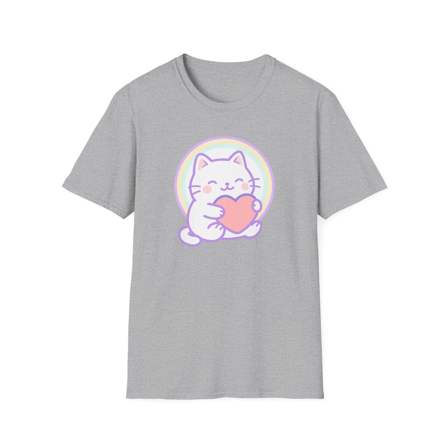 Cute heart cat T-shirt