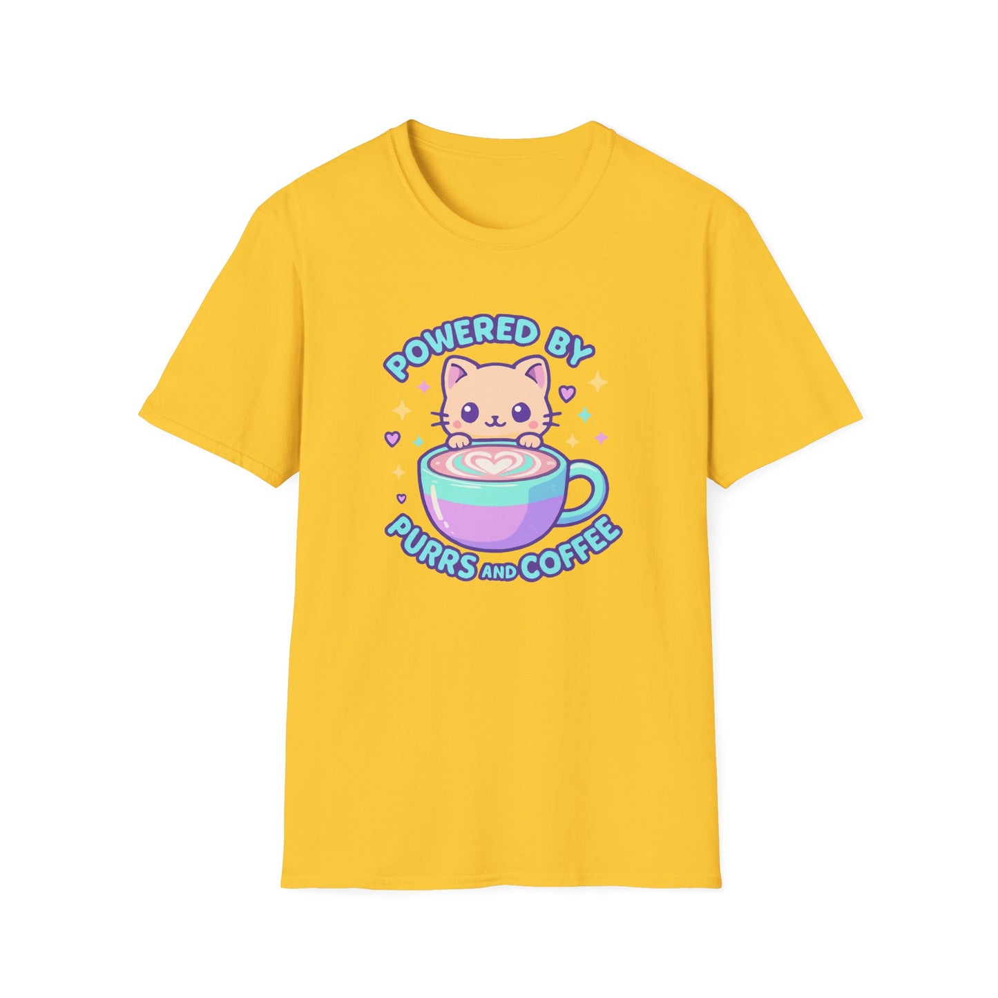 Cute purrs and coffee 2 cat T-shirt