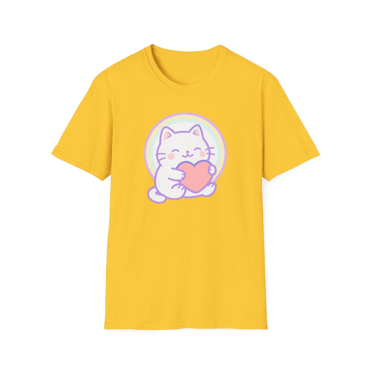 Cute heart cat T-shirt