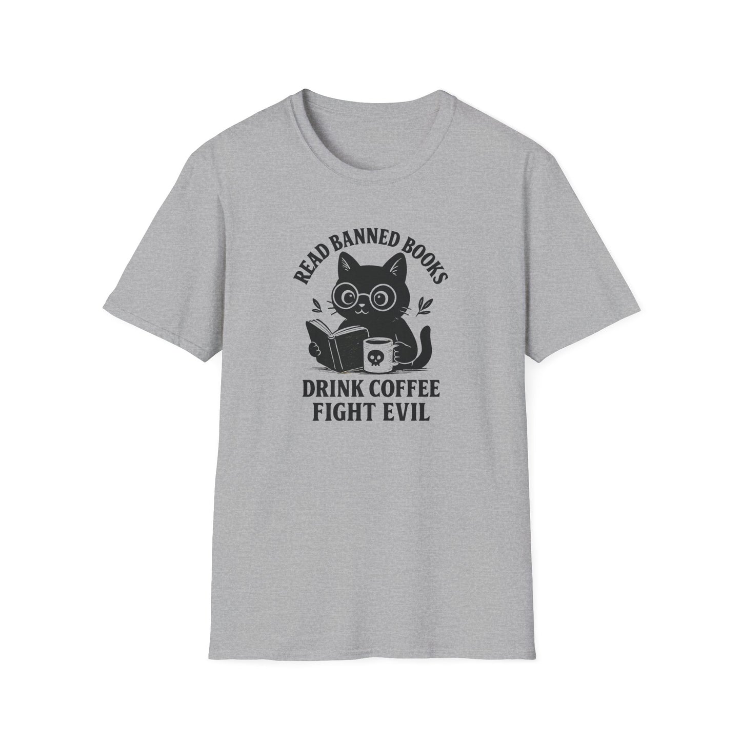 Read banned books cat T-shirt
