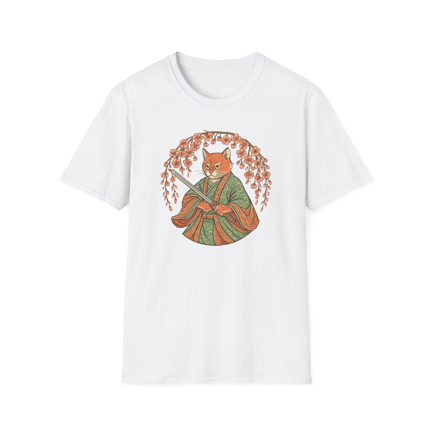 Bushido cat samurai cat T-shirt