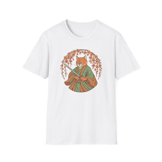 Bushido cat samurai cat T-shirt