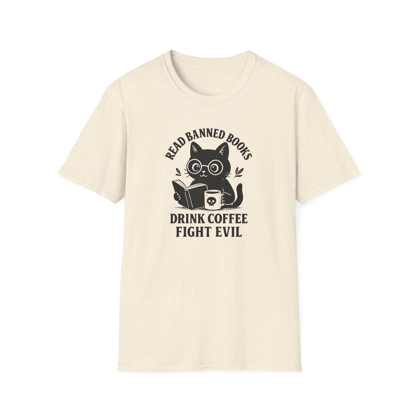 Read banned books cat T-shirt