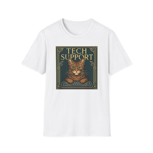 Tech Support Cat T-Shirt