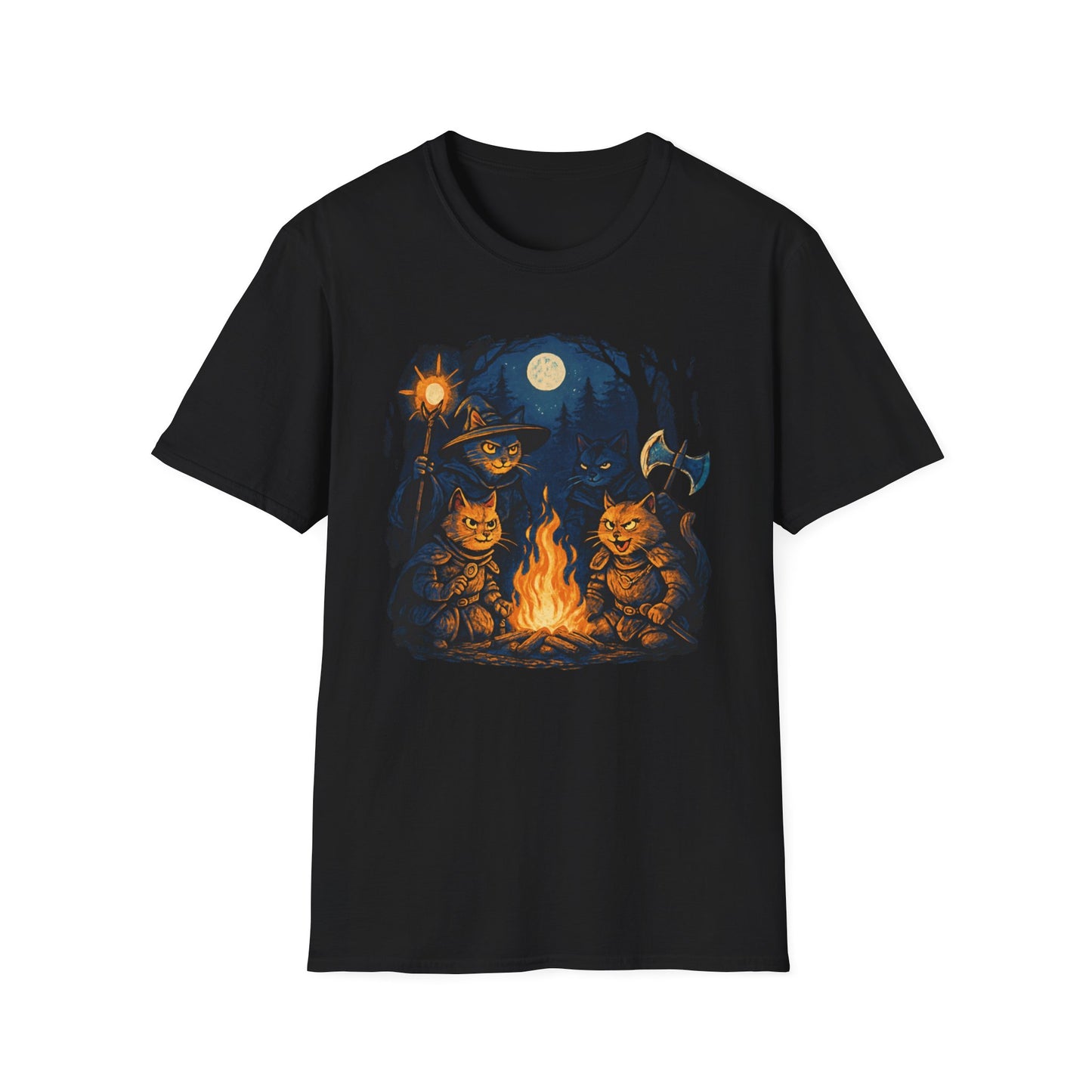 Cat DnD party 2 cat T-shirt