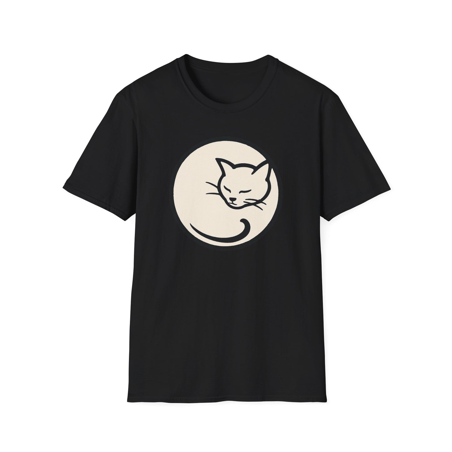 Curled Cat cat T-shirt