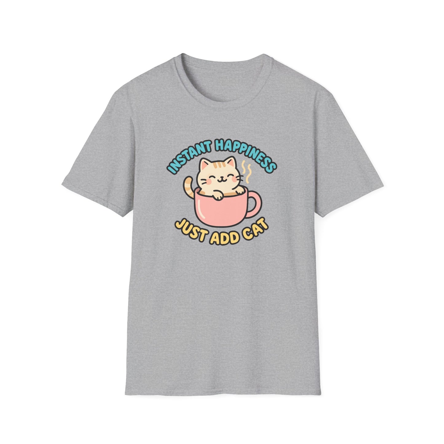 Instant happiness cat T-shirt